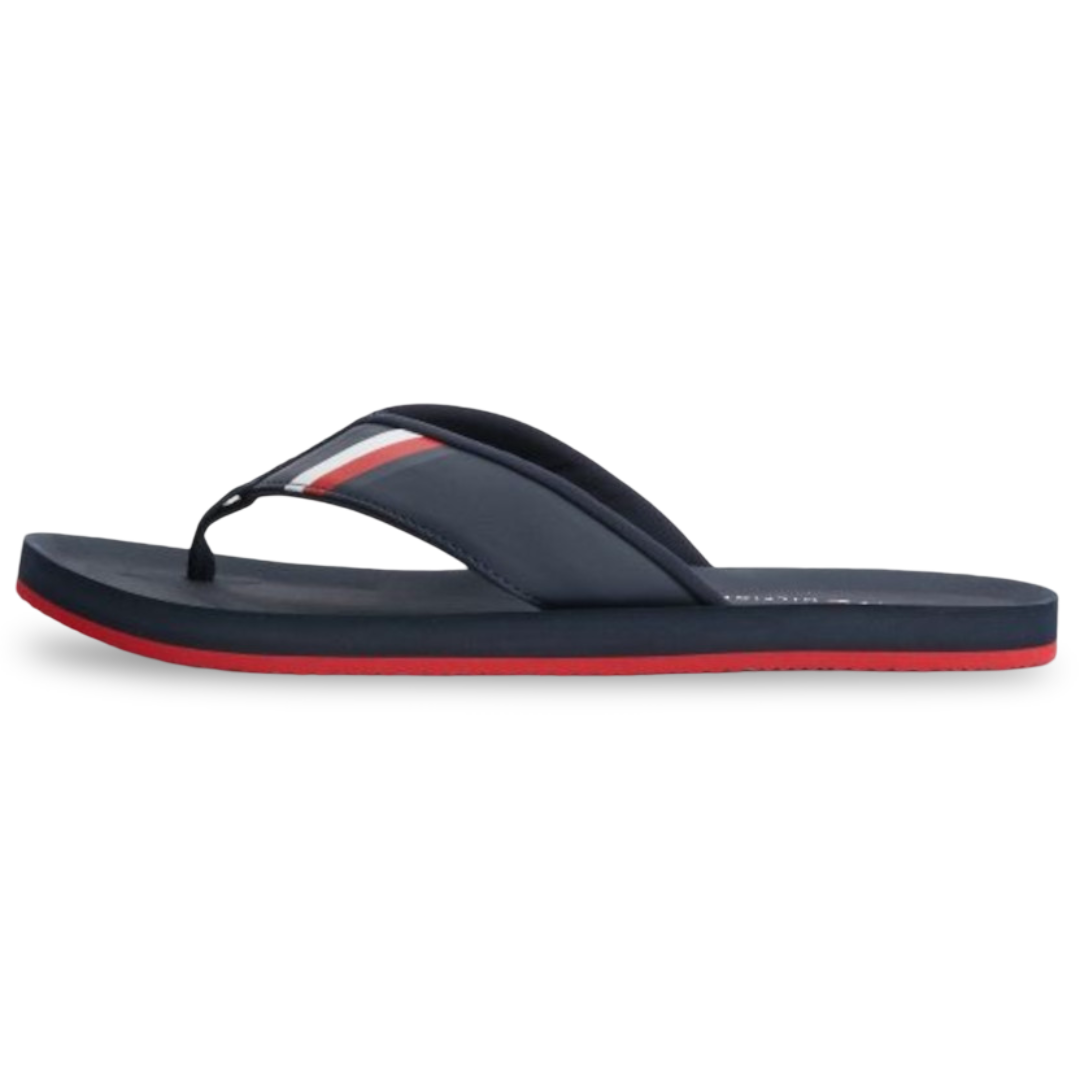Chancletas Tommy Hilfiger Hombre Azul Marino con Correa Acolchada