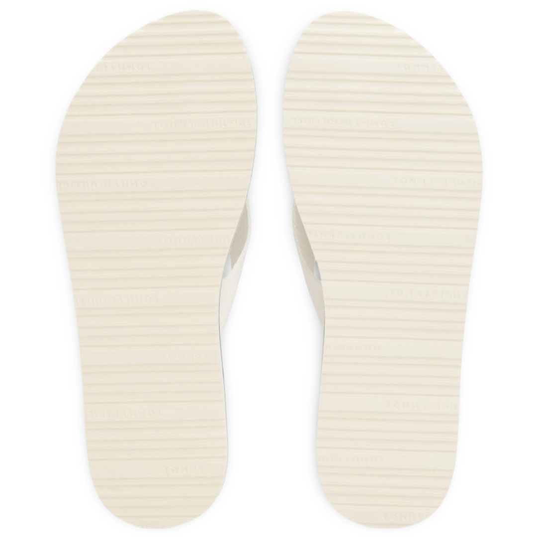 Sandalias Tommy Hilfiger Mujer Chainprint Mid Ivory