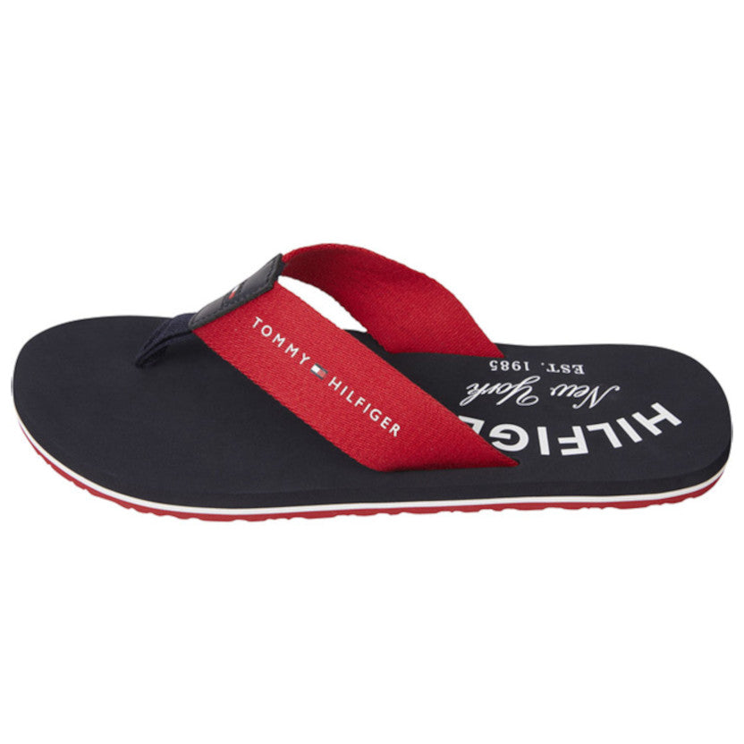 Chancletas Tommy Hilfiger Hombre Classic NY Rojo Primario