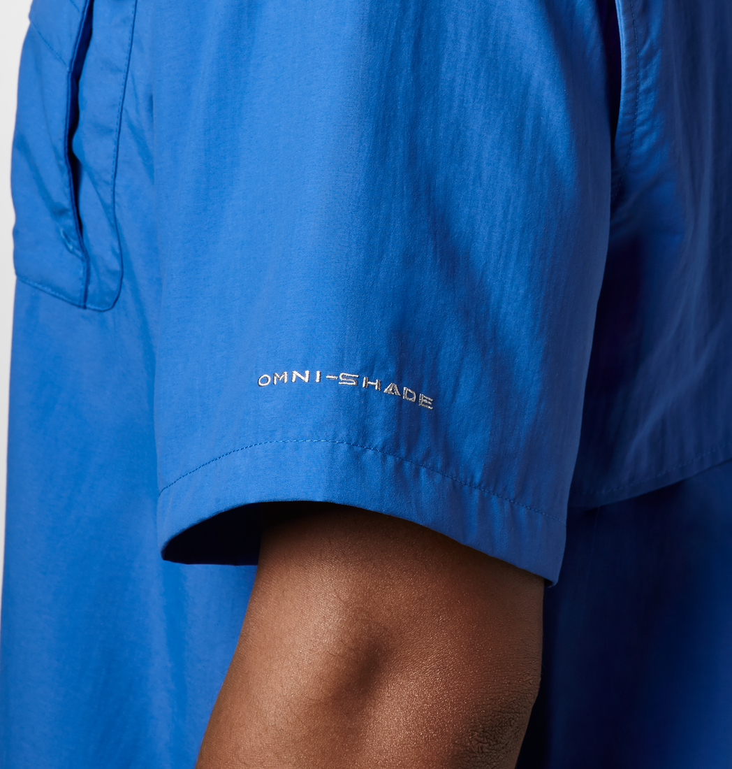 Camisa De Hombre Manga Corta Vivid blue | Marca Columbia