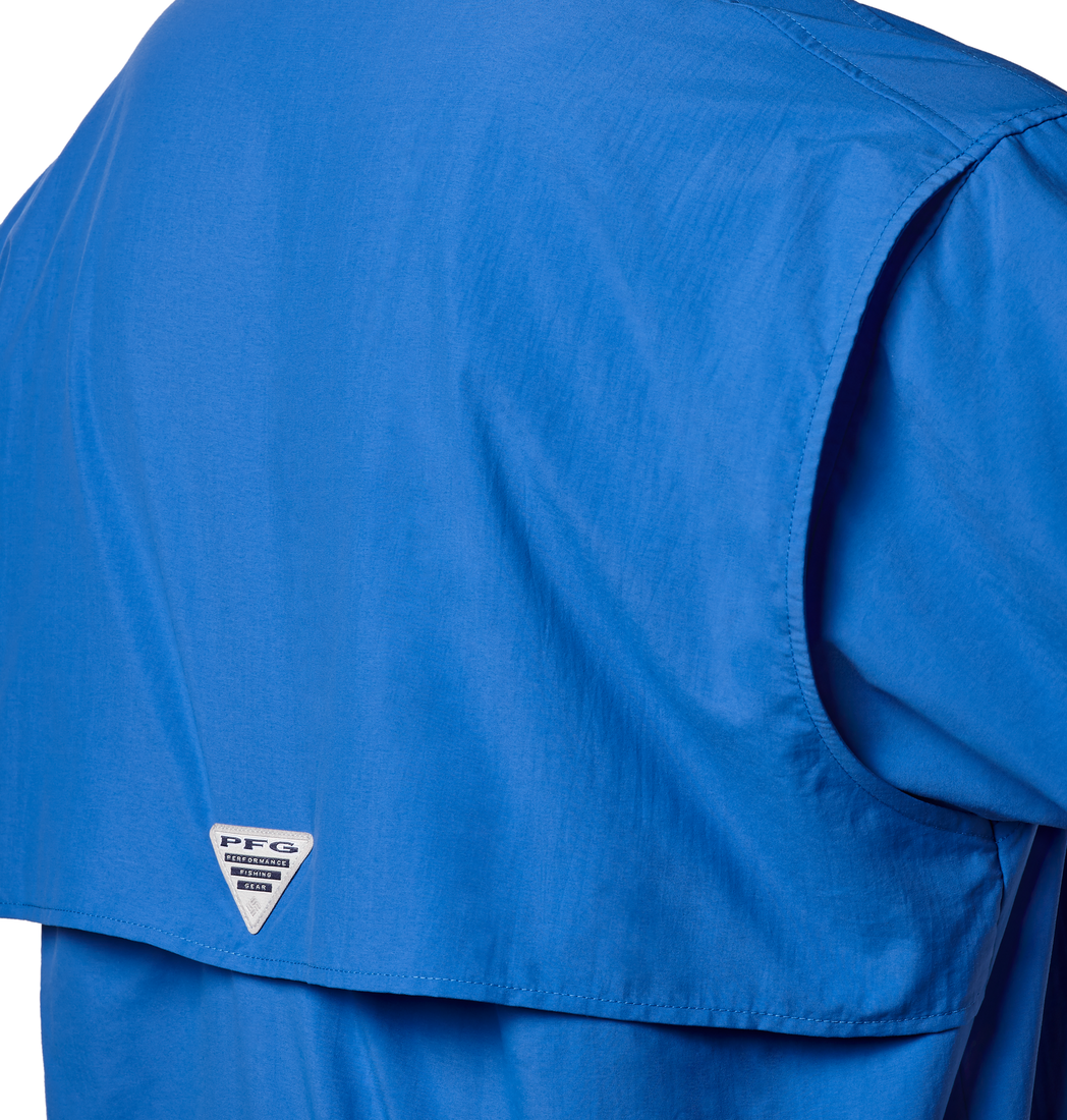 Camisa De Hombre Manga Corta Vivid blue | Marca Columbia