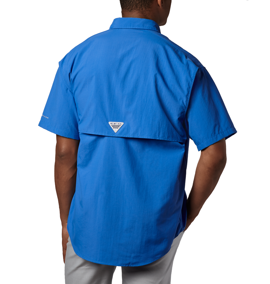 Camisa De Hombre Manga Corta Vivid blue | Marca Columbia