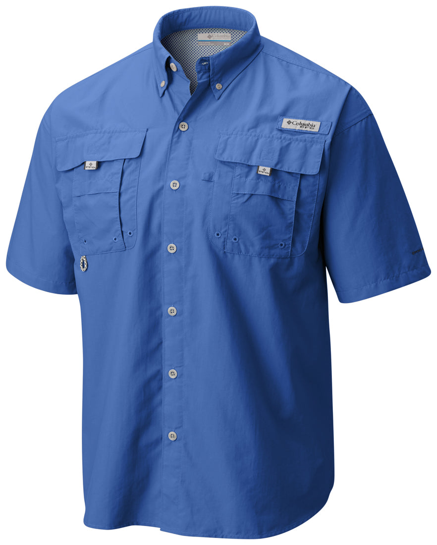 Camisa De Hombre Manga Corta Vivid blue | Marca Columbia