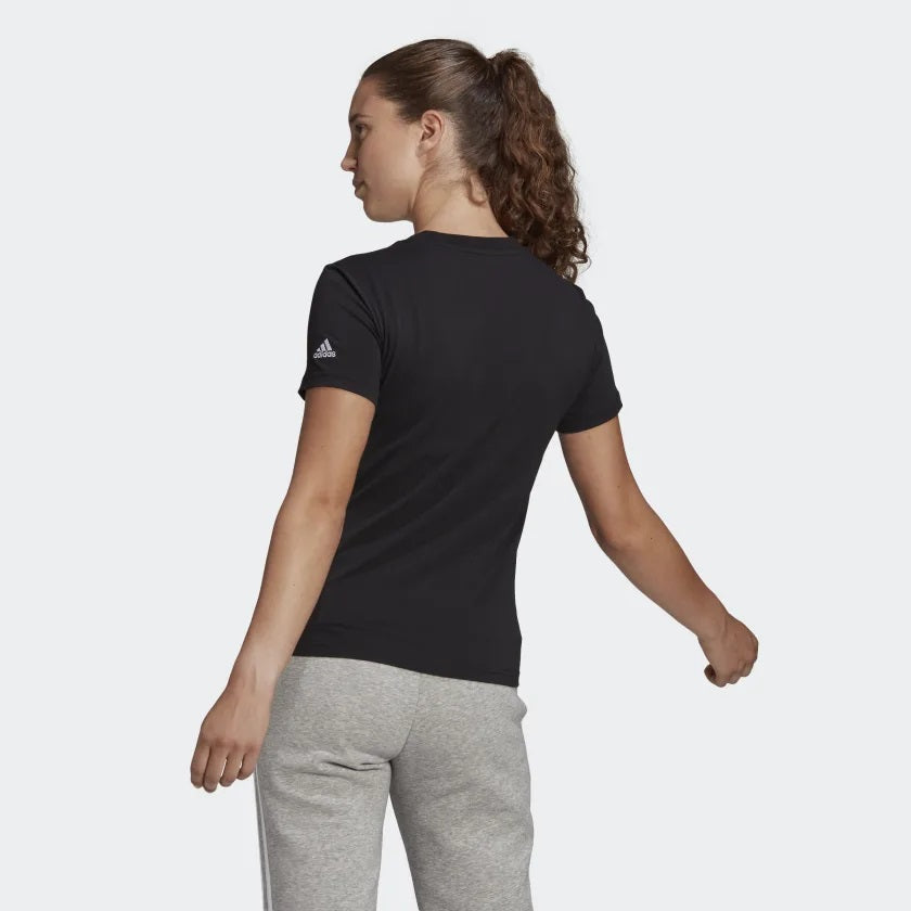 Camiseta Deportiva De Dama Color Negra| Marca ADIDAS