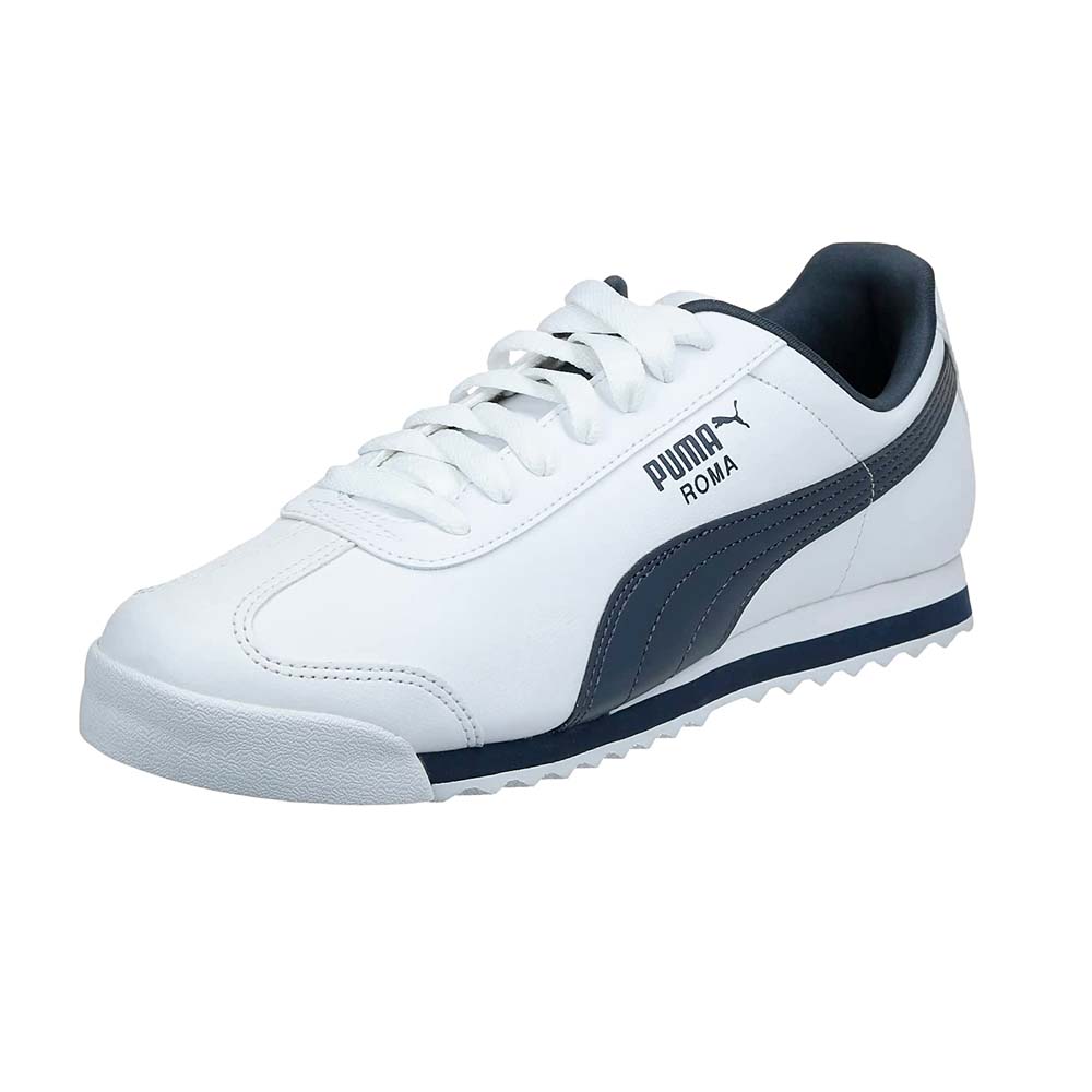 Zapatilla Puma Roma Basic De Hombre Color Blanco | Azul