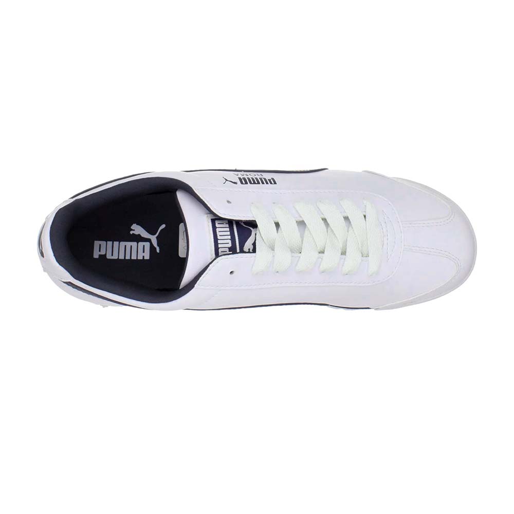 Zapatilla Puma Roma Basic De Hombre Color Blanco | Azul