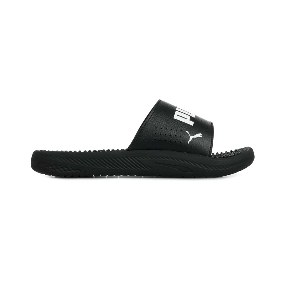 Chancleta Puma Softride Masaje Deslizante de Hombre | Color Negro