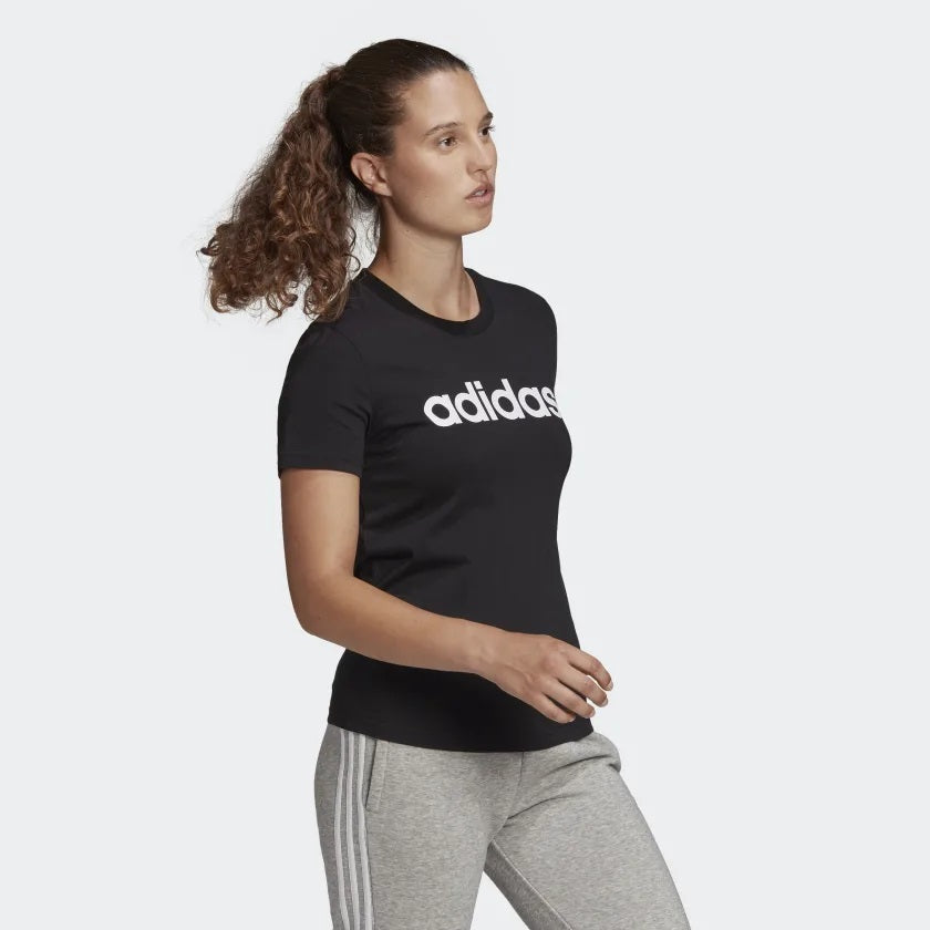 Camiseta Deportiva De Dama Color Negra| Marca ADIDAS