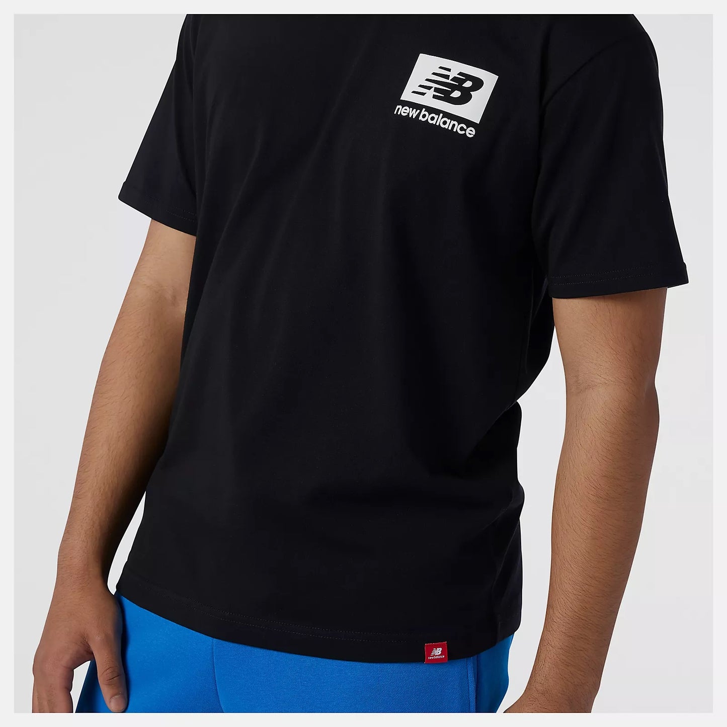 Camiseta Casual Hombre Negro Marca NEWBALANCE