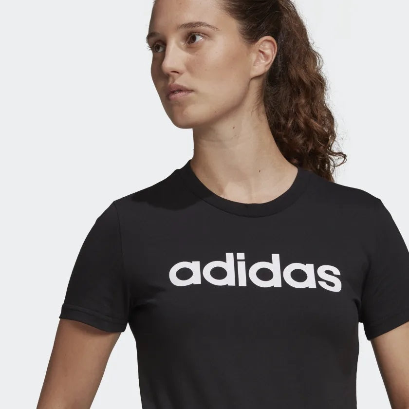 Camiseta Deportiva De Dama Color Negra| Marca ADIDAS