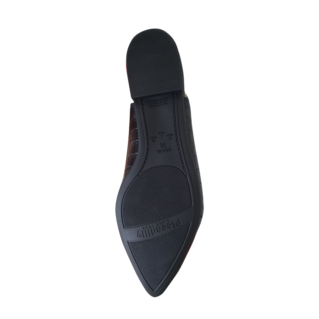 Zapatos De Dama Destalonado Color Negro |Marca PICCADILLY