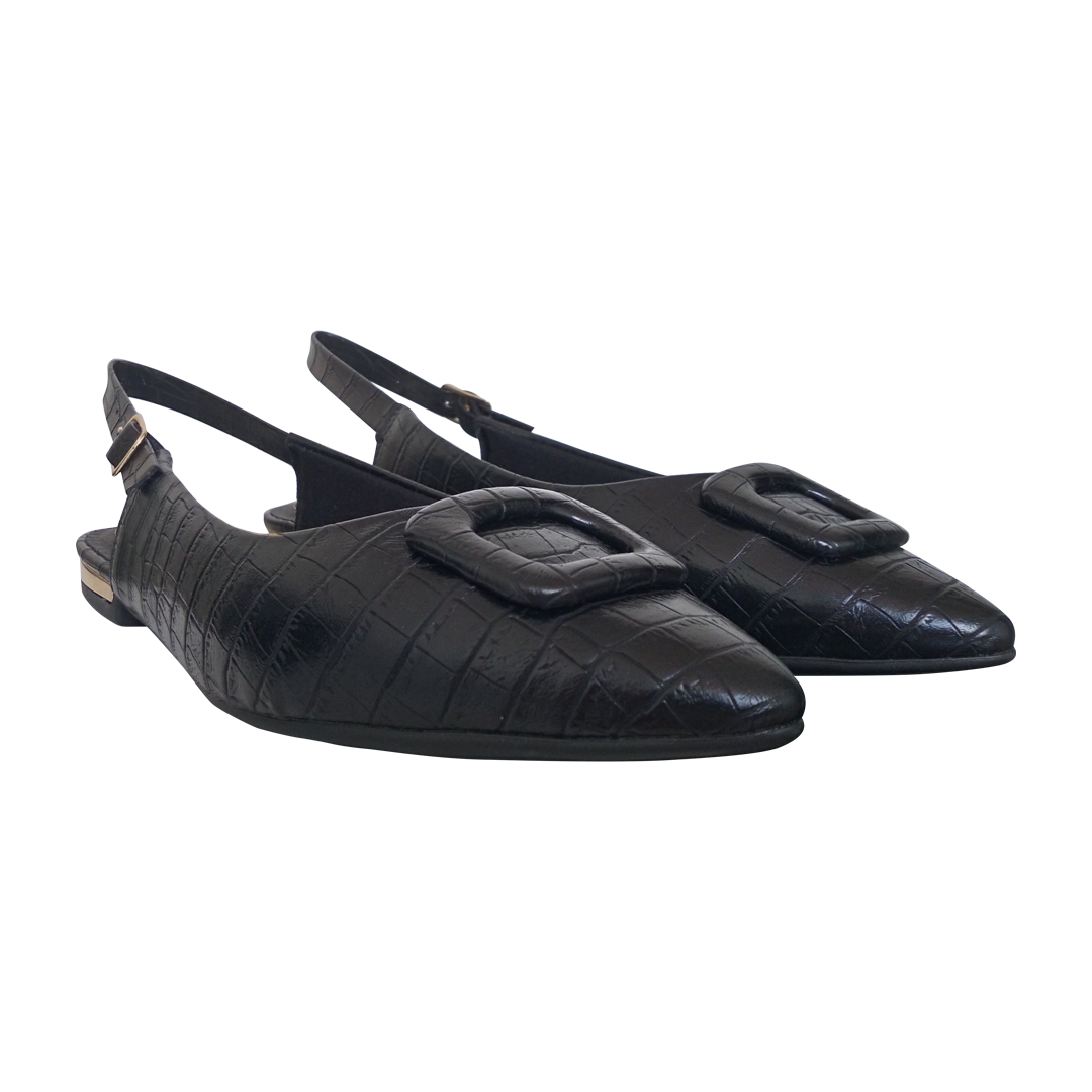 Zapatos De Dama Destalonado Color Negro |Marca PICCADILLY