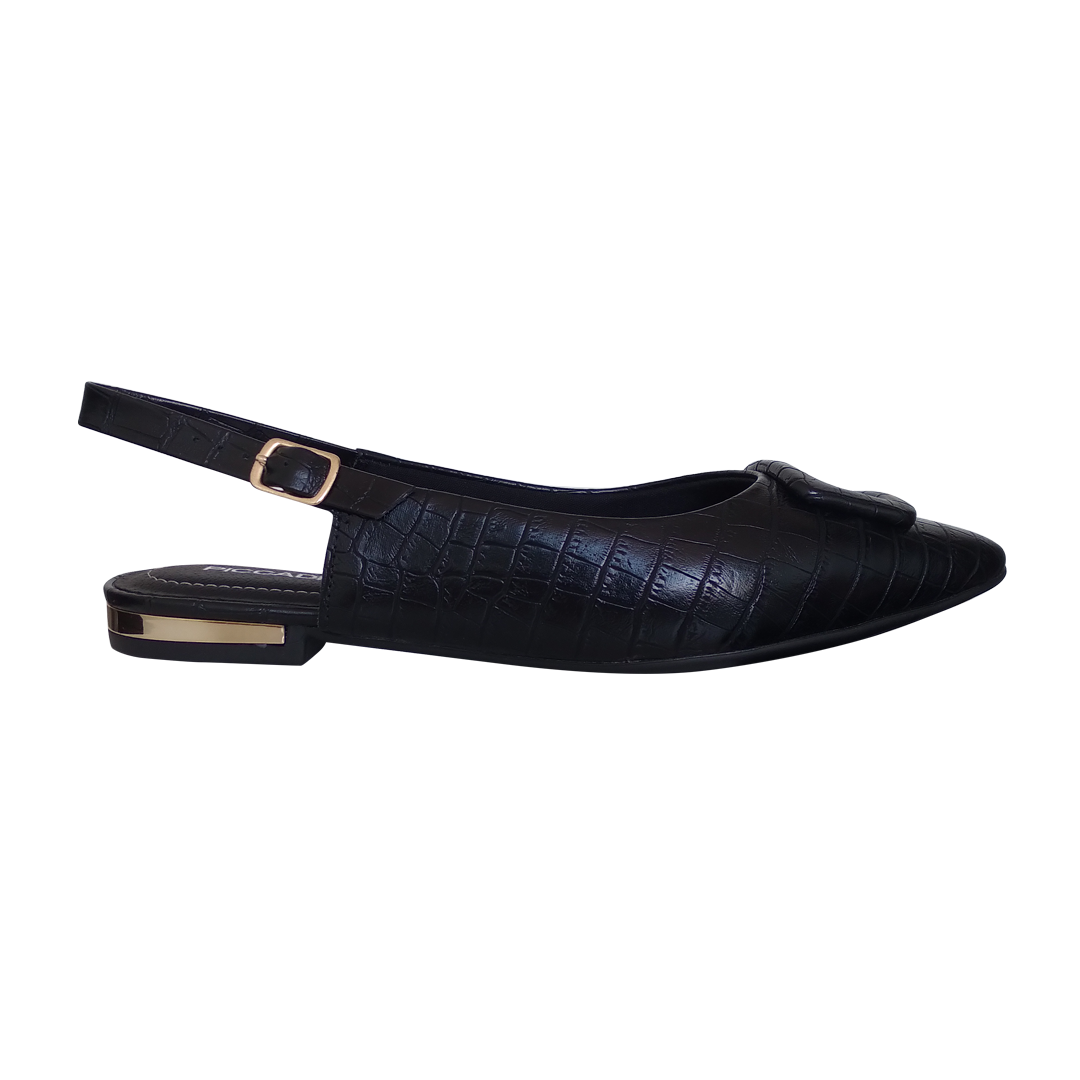 Zapatos De Dama Destalonado Color Negro |Marca PICCADILLY