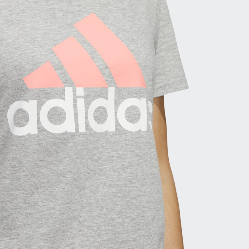 Camiseta De Dama Deportiva Color Gris | Marca ADIDAS