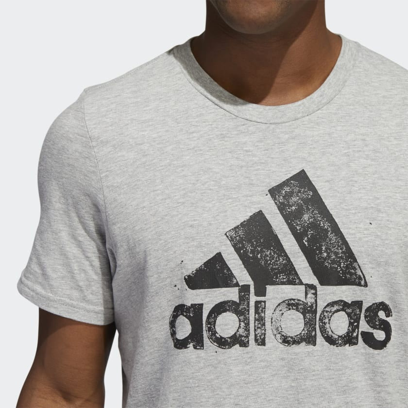 Camiseta de Hombre Gris Marca ADIDAS