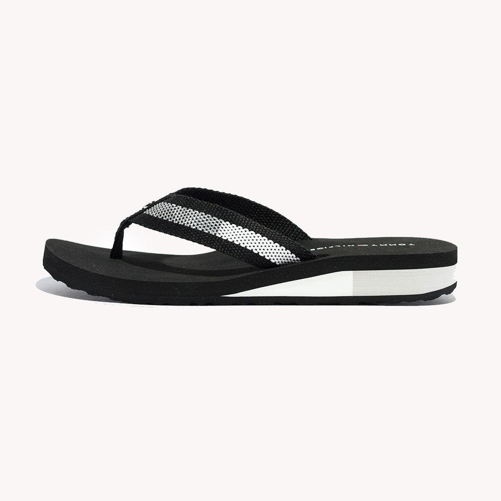 Chancleta Para Dama Modelo "Shiny Detail MID Wedge" - Tommy Hilfiger