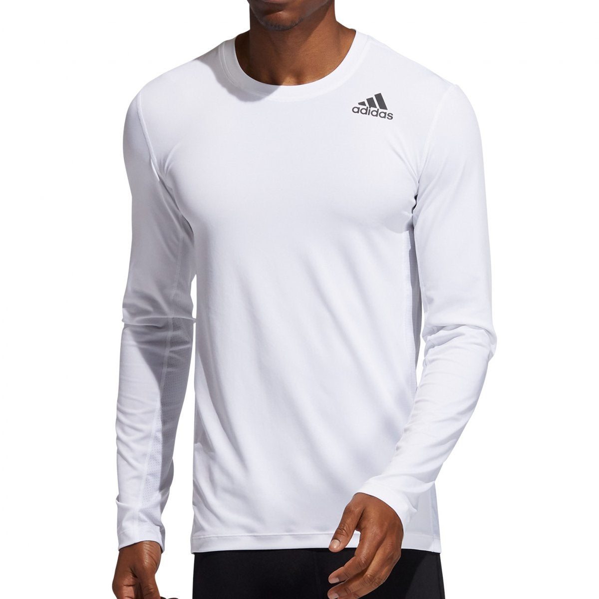Camiseta Manga Larga de Hombre Blanca Marca ADIDAS