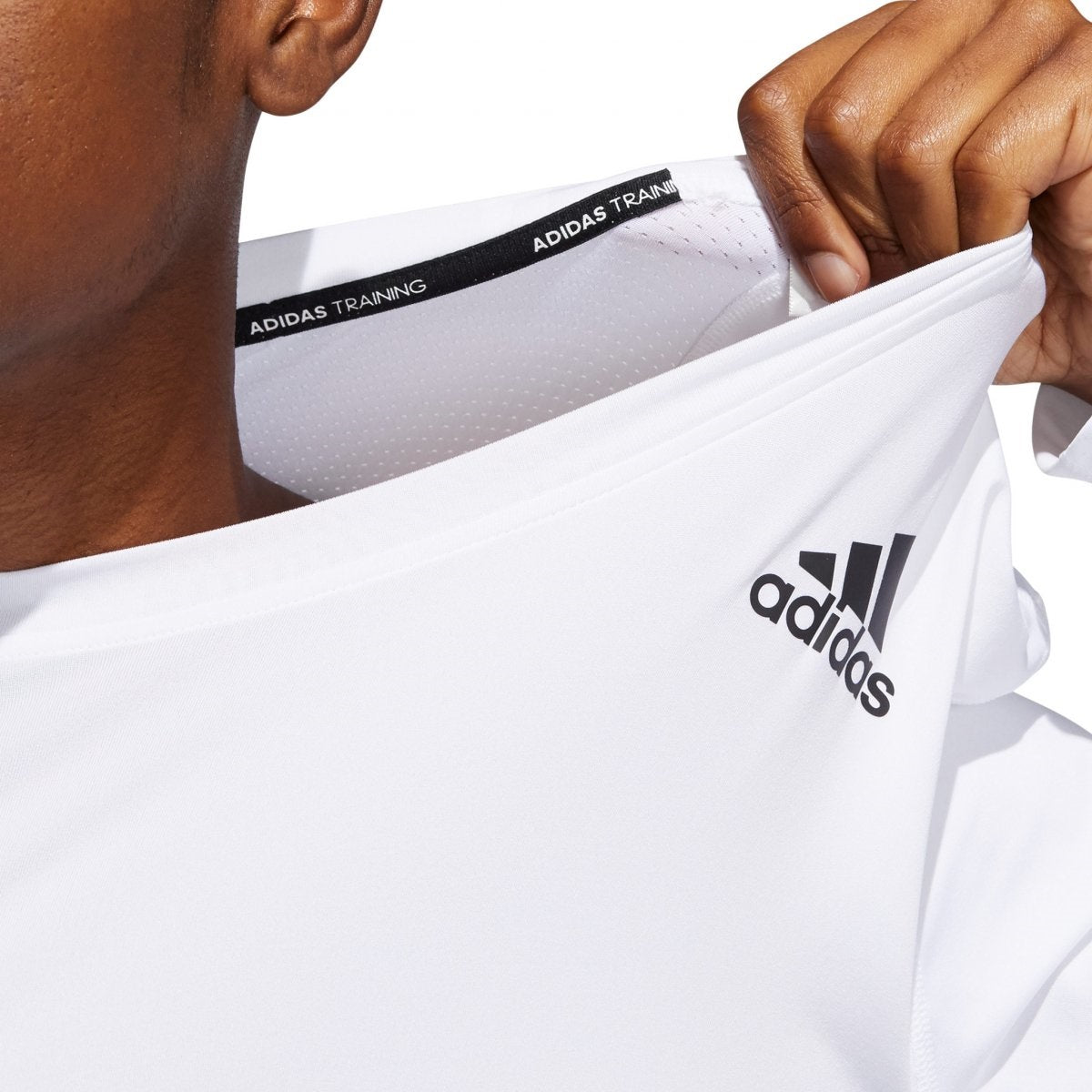 Camiseta Manga Larga de Hombre Blanca Marca ADIDAS