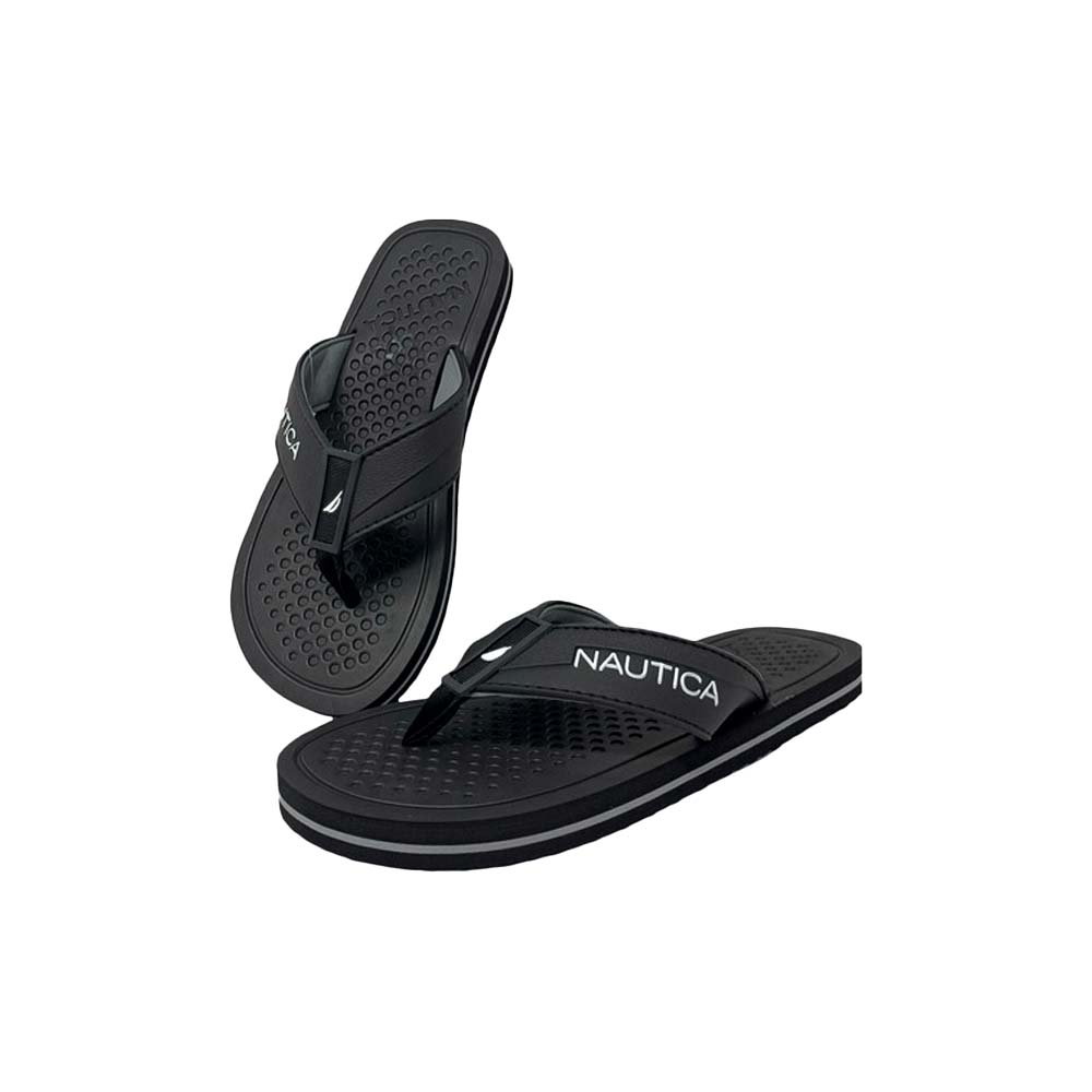 Chancletas Nautica Palmo de Hombre color Negro