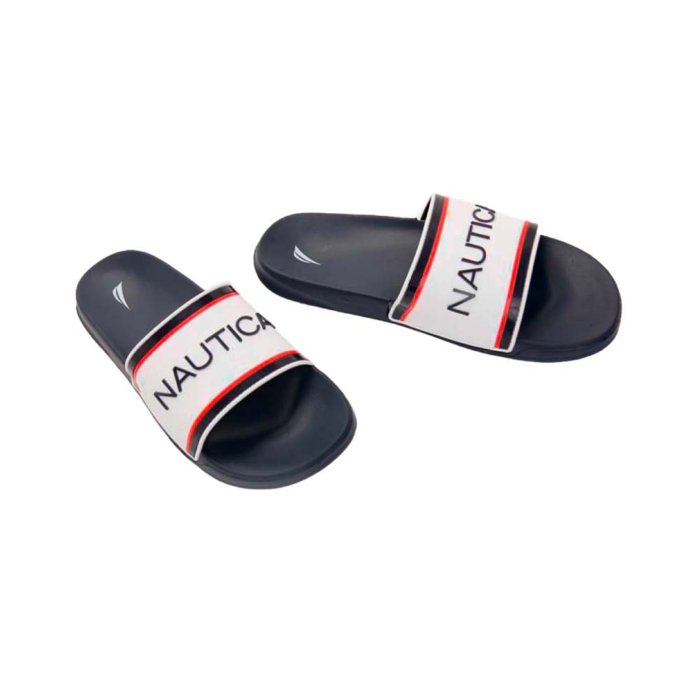 Chancletas Nautica Cortlan de Hombre Color Blanco