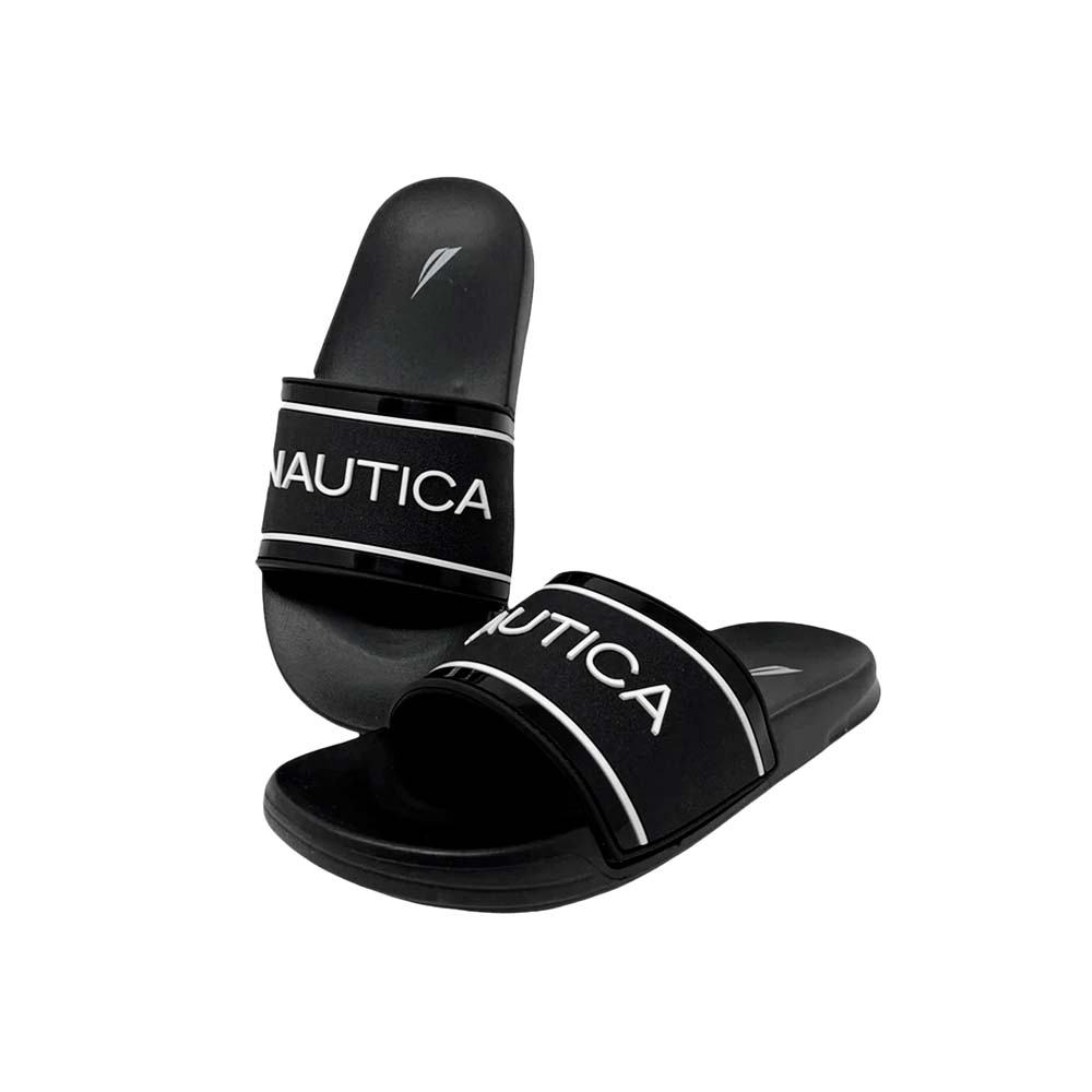 Chancletas Nautica Cortlan de Hombre color Negro
