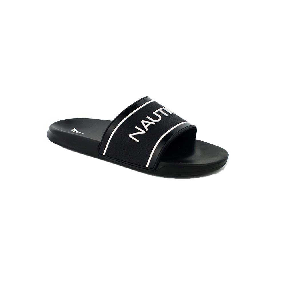 Chancletas Nautica Cortlan de Hombre color Negro