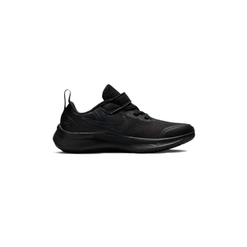 Zapatilla NIKE Star Runner 3 de Niño Color Negro Con Cierre de Velcro y Cordon