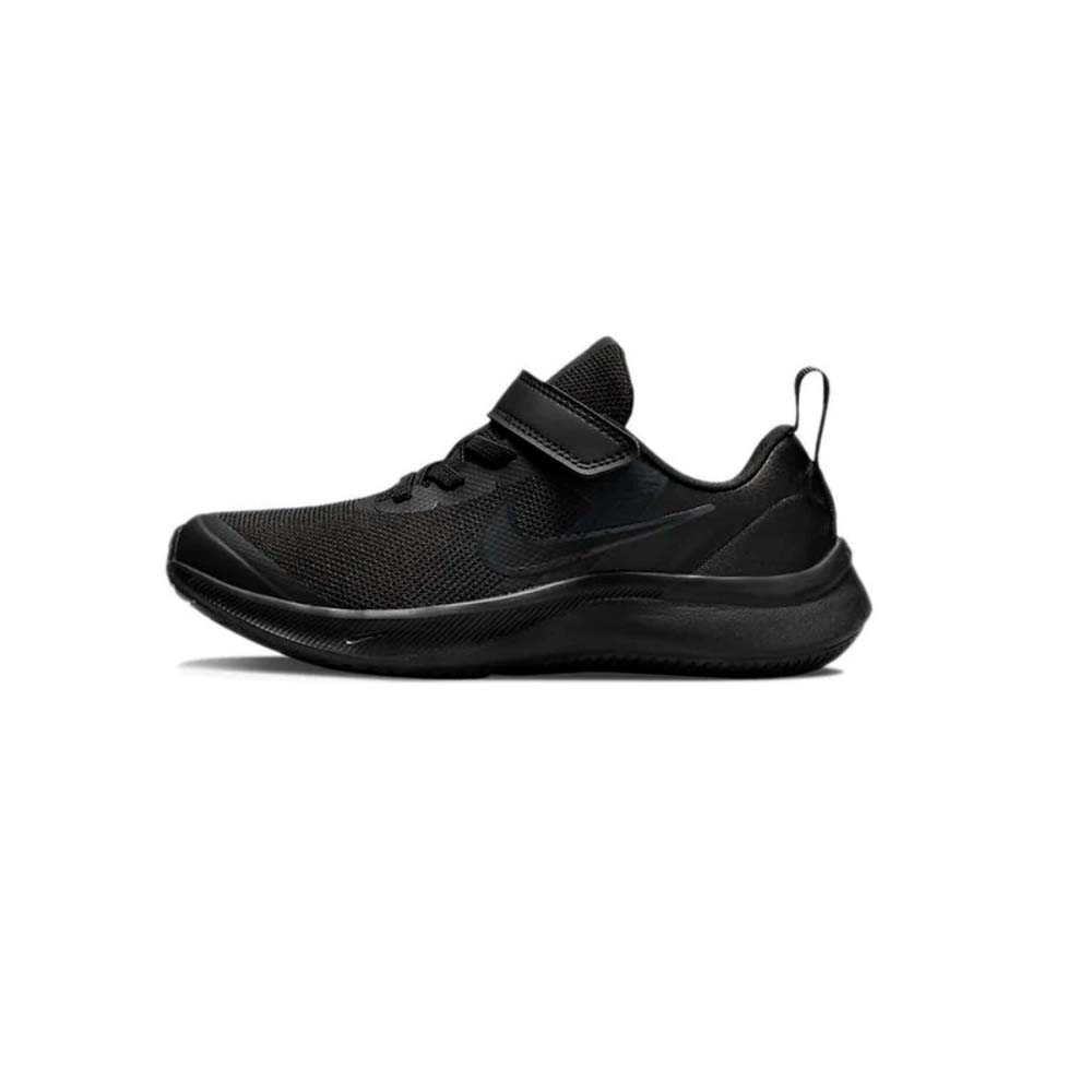 Zapatilla NIKE Star Runner 3 de Niño Color Negro Con Cierre de Velcro y Cordon