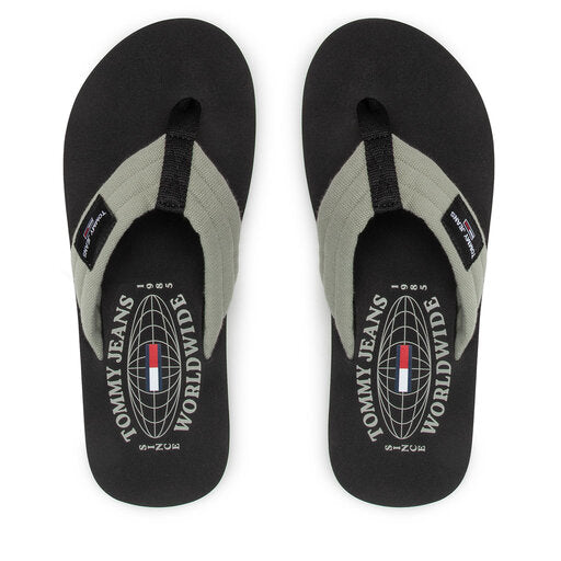 Chancleta Tommy Hilfiger de Hombre Color Gris