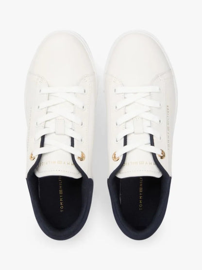 TOMMY HILFIGER CASUAL CUPSOLE SNEAK ECRU-SPAC