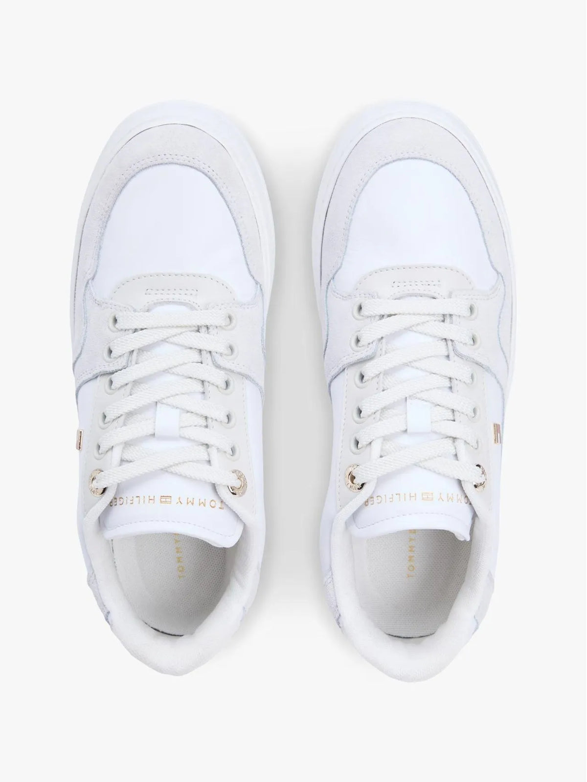 TOMMY HILFIGER TH COURT SNEAKER LEA WHITE