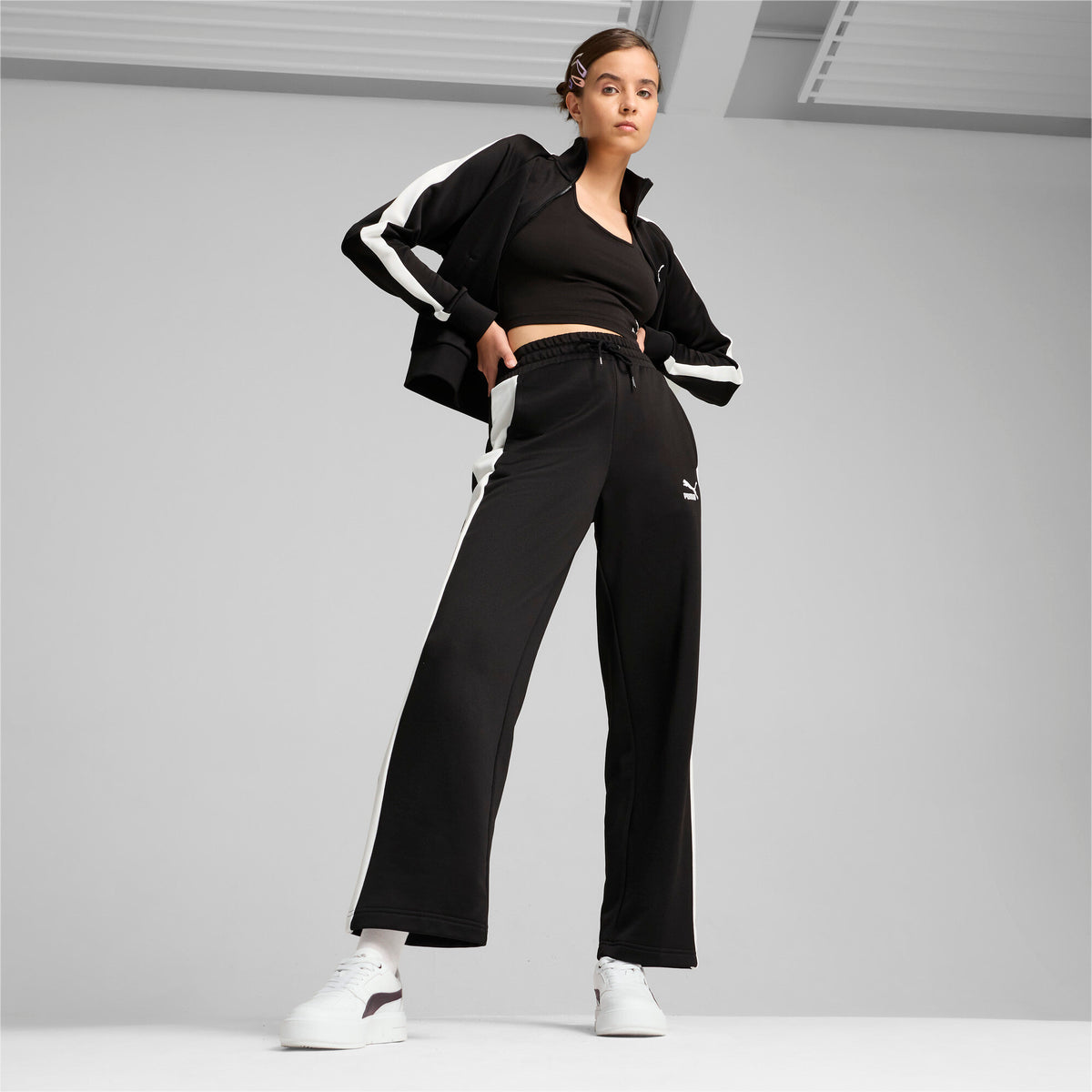 ICONIC T7 STRAIGHT LEG TRACK PANTS PT W / SM