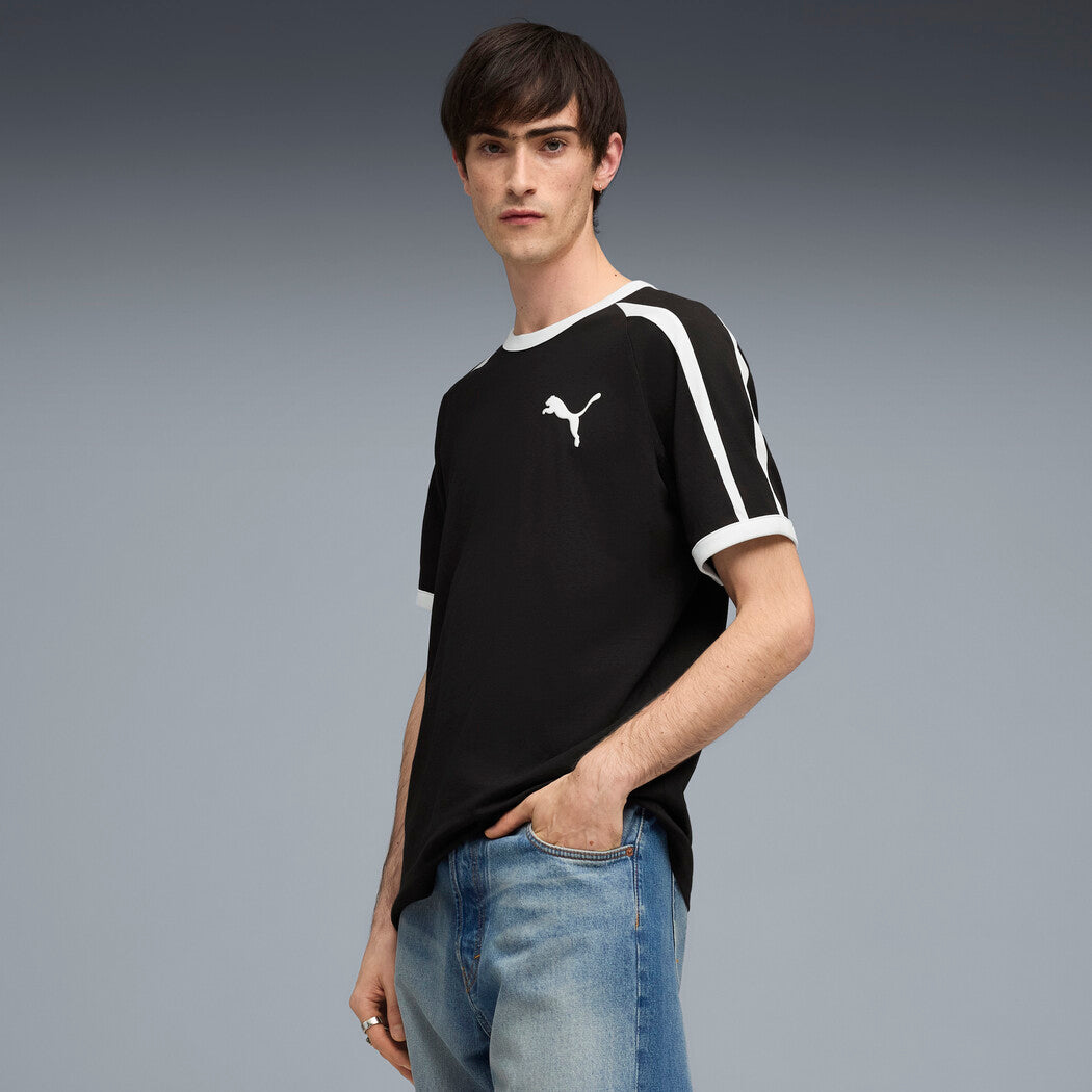 PUMA T7 SLIM TEE BLACK