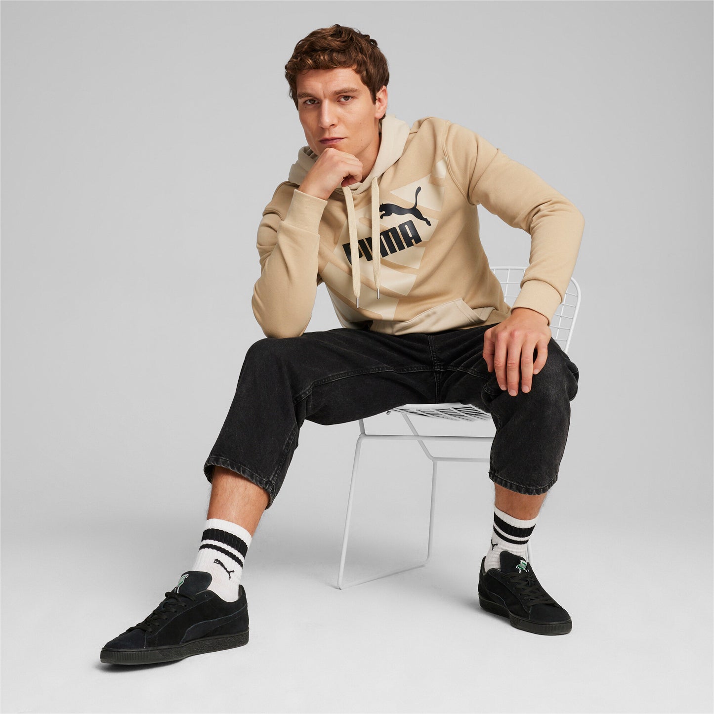 Sweter De Hombre Power Graphic Hoodie Tr Marca Puma