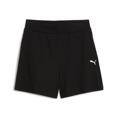 PUMA ESS ELEVATED HIGH-RISE RIB SHORTS W