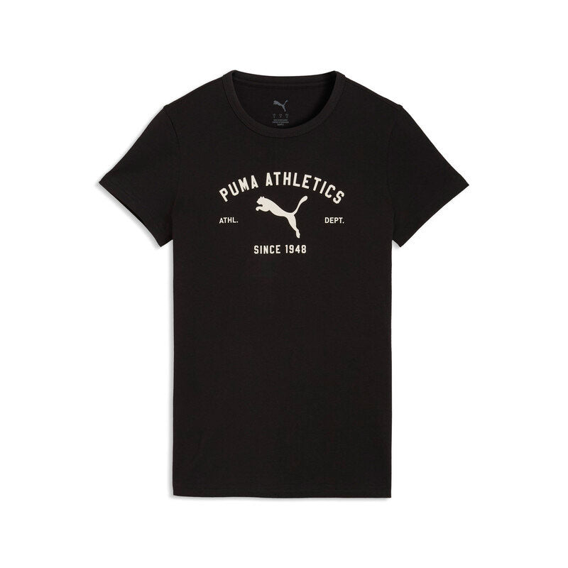 PUMA ESS ELEVATED COMFORT LOGO TEE W