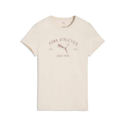 PUMA ESS ELEVATED COMFORT LOGO TEE W