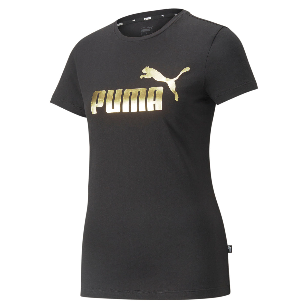 Camiseta Ess+ Metallic Logo Tee De Dama Marca Puma