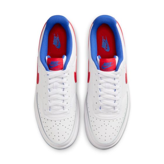 NIKE COURT VISION LOW WHT / RED