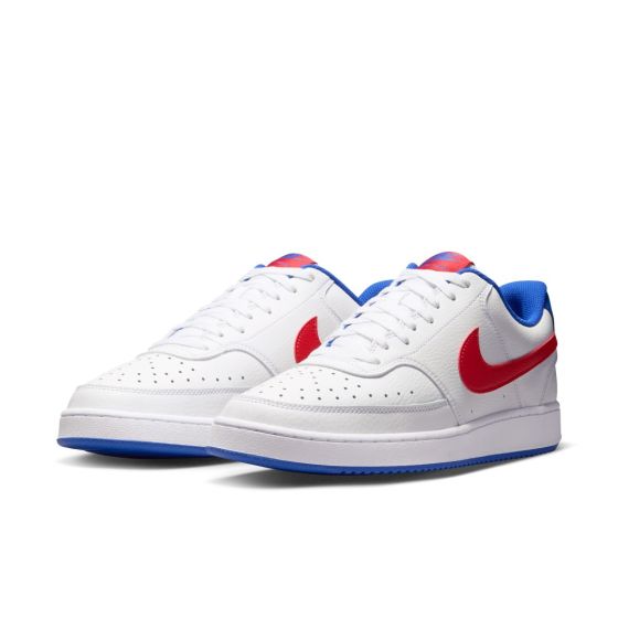 NIKE COURT VISION LOW WHT / RED