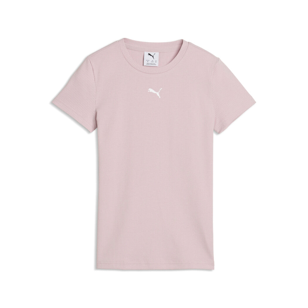PUMA ESS ELEVATED RIB SLIM TEE G