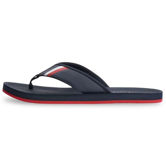 Chancletas Tommy Hilfiger Hombre Azul Marino con Correa Acolchada
