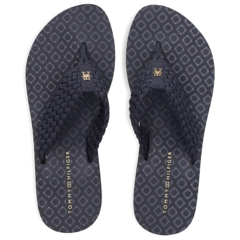 Sandalia Tommy Hilfiger Mujer Crochet Space Blue