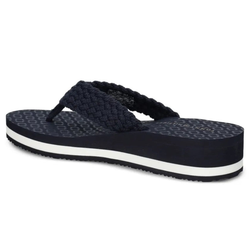 Sandalia Tommy Hilfiger Mujer Crochet Space Blue