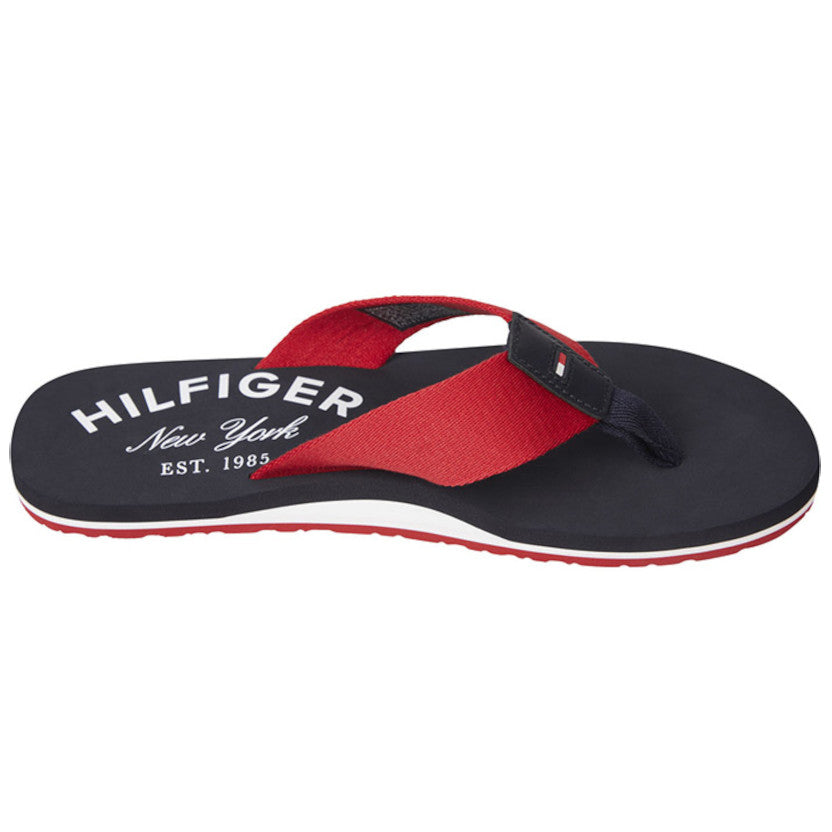 Chancletas Tommy Hilfiger Hombre Classic NY Rojo Primario