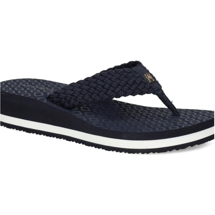 Sandalia Tommy Hilfiger Mujer Crochet Space Blue