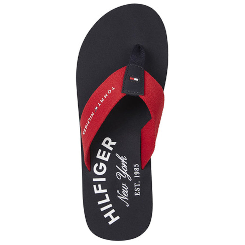 Chancletas Tommy Hilfiger Hombre Classic NY Rojo Primario