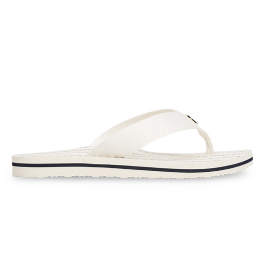 Sandalias Tommy Hilfiger Mujer Chainprint Mid Ivory