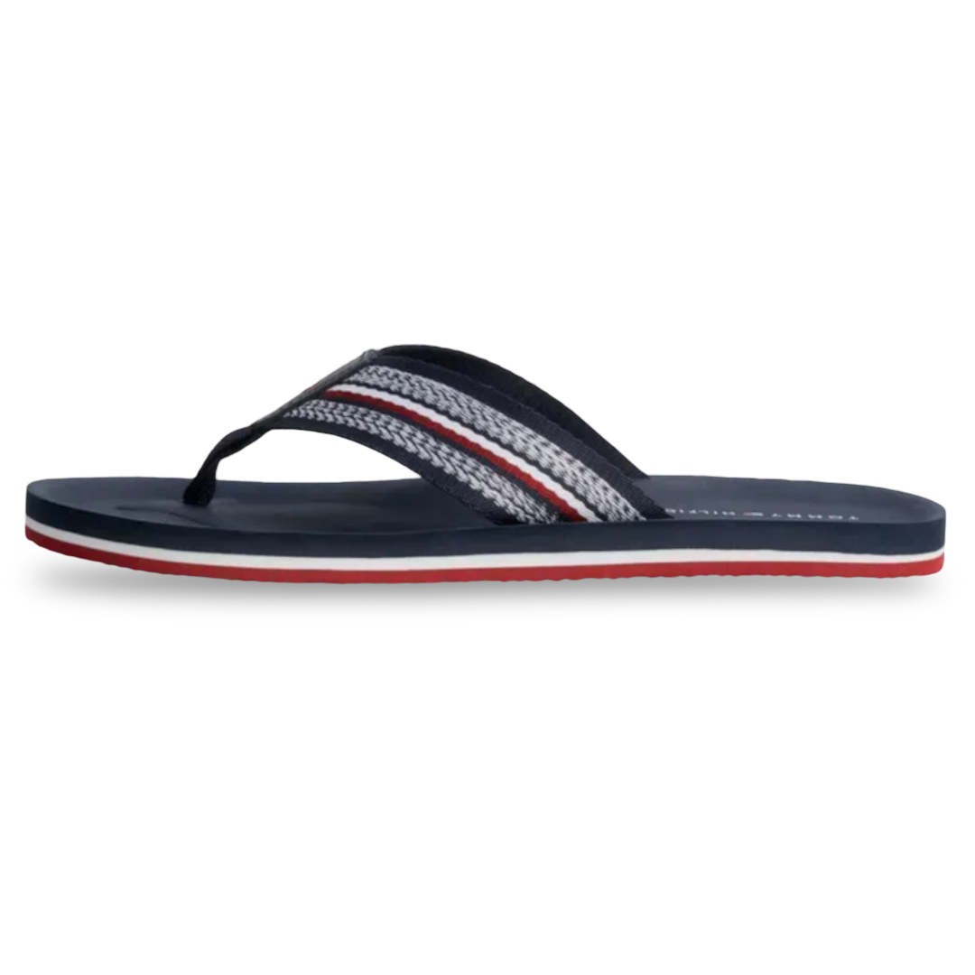 Chancletas Tommy Hilfiger Hombre Desert Sky Correa trenzada textil