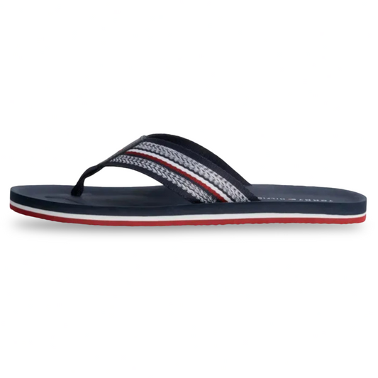 Chancletas Tommy Hilfiger Hombre Desert Sky Correa trenzada textil